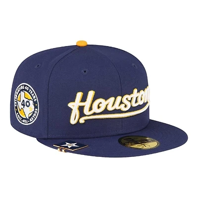 Houston Astros Navy City Flag Hat Clip New Era 59FIFTY Fitted