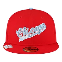 Chicago White Sox Red City Flag Hat Clip New Era 59FIFTY Fitted