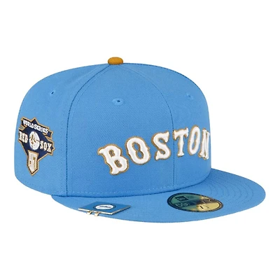 Boston Red Sox Light Blue City Flag Hat Clip New Era 59FIFTY Fitted