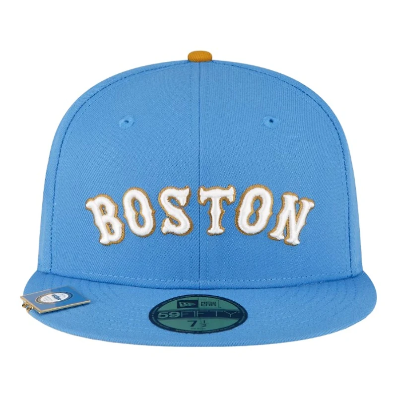 Boston Red Sox Light Blue City Flag Hat Clip New Era 59FIFTY Fitted