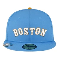 Boston Red Sox Light Blue City Flag Hat Clip New Era 59FIFTY Fitted