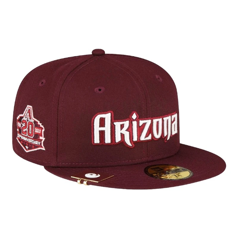 Arizona Diamondbacks Maroon City Flag Hat Clip New Era 59FIFTY Fitted