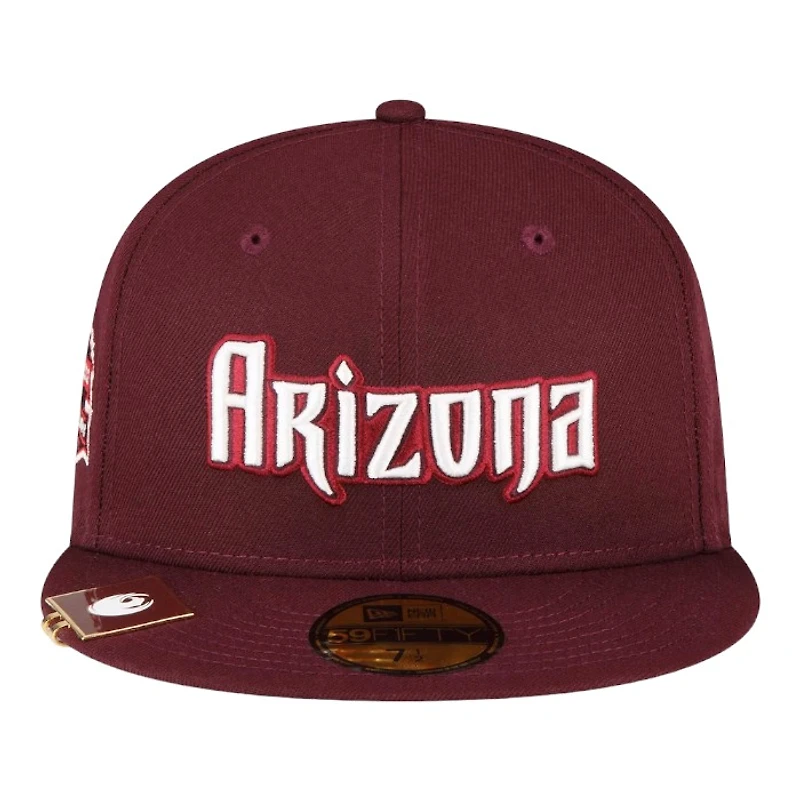 Arizona Diamondbacks Maroon City Flag Hat Clip New Era 59FIFTY Fitted
