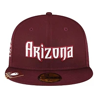 Arizona Diamondbacks Maroon City Flag Hat Clip New Era 59FIFTY Fitted