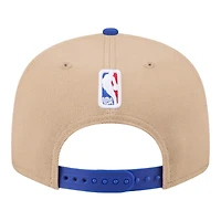 Golden State Warriors Brown and Royal Blue 2024 Draft NBA New Era 9FIFTY Snapback Hat