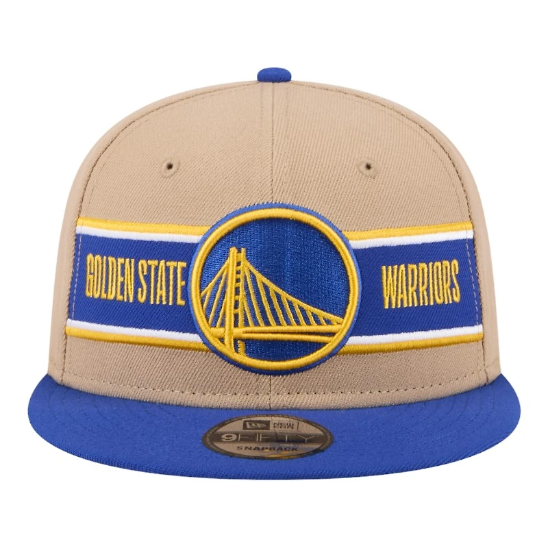 Golden State Warriors Brown and Royal Blue 2024 Draft NBA New Era 9FIFTY Snapback Hat