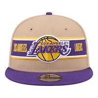 Los Angeles Lakers Brown and Purple 2024 Draft NBA New Era 9FIFTY Snapback Hat