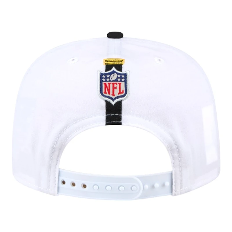 Pittsburgh Steelers White and Black Golfer New Era Snapback Hat