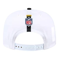 Pittsburgh Steelers White and Black Golfer New Era Snapback Hat