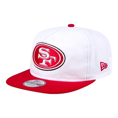 San Francisco 49ers White and Red Golfer New Era Snapback Hat