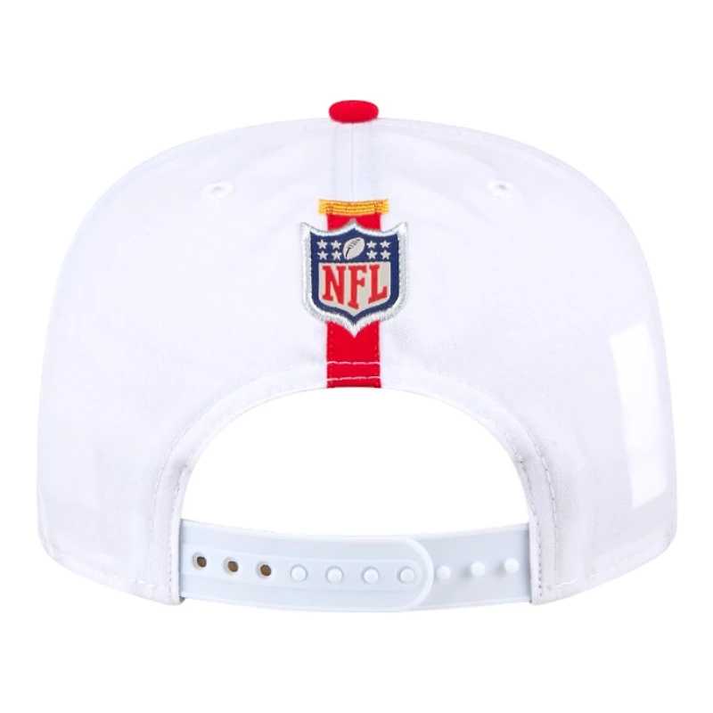 Kansas City Chiefs White and Red Golfer New Era Snapback Hat