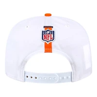 Denver Broncos White and Orange Golfer New Era Snapback Hat
