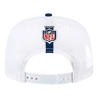 Dallas Cowboys White and Navy Golfer New Era Snapback Hat