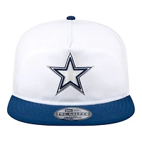 Dallas Cowboys White and Navy Golfer New Era Snapback Hat