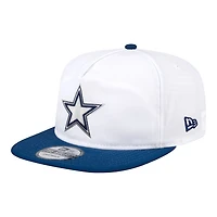 Dallas Cowboys White and Navy Golfer New Era Snapback Hat
