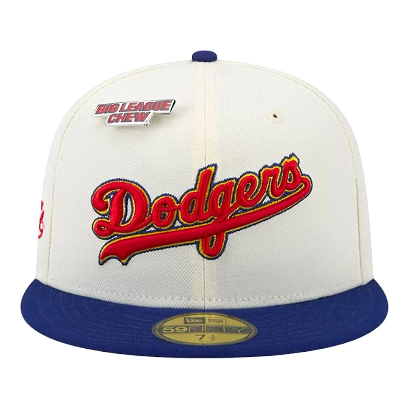 Los Angeles Dodgers Chrome White Big League Chew Original New Era 59FIFTY Fitted Hat