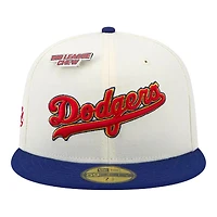 Los Angeles Dodgers Chrome White Big League Chew Original New Era 59FIFTY Fitted Hat