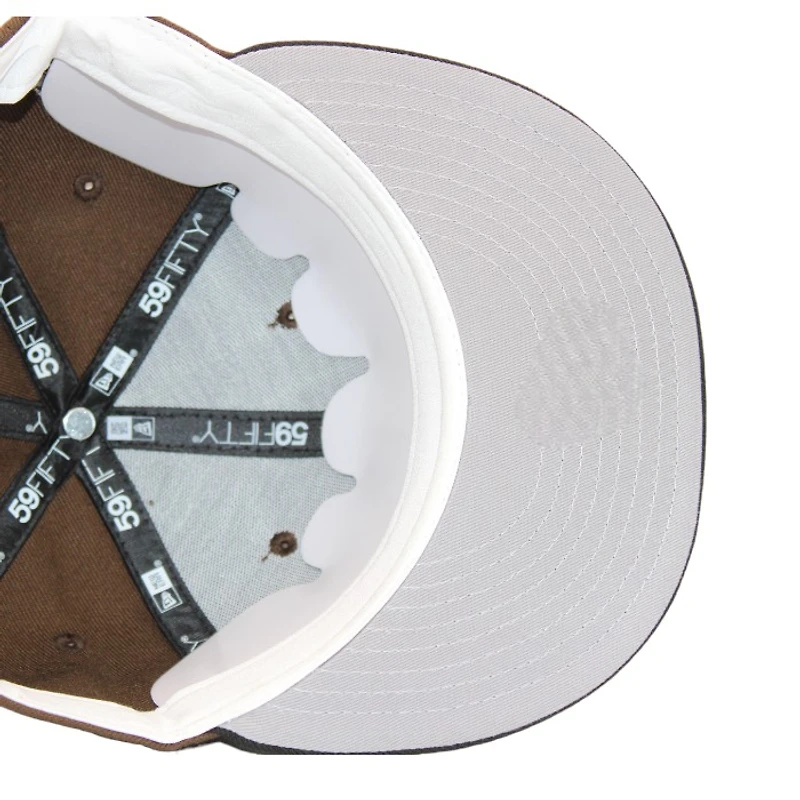 Philadelphia Phillies Mocha and Black "DPM Stock Pack" Veterans Stadium Patch Gray UV New Era 59Fifty Fitted Hat