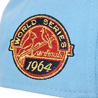 St Louis Cardinals Sky Blue and Navy "DPM Stock Pack" 1964 World Series Patch Gray UV New Era 59Fifty Fitted Hat