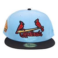 St Louis Cardinals Sky Blue and Navy "DPM Stock Pack" 1964 World Series Patch Gray UV New Era 59Fifty Fitted Hat
