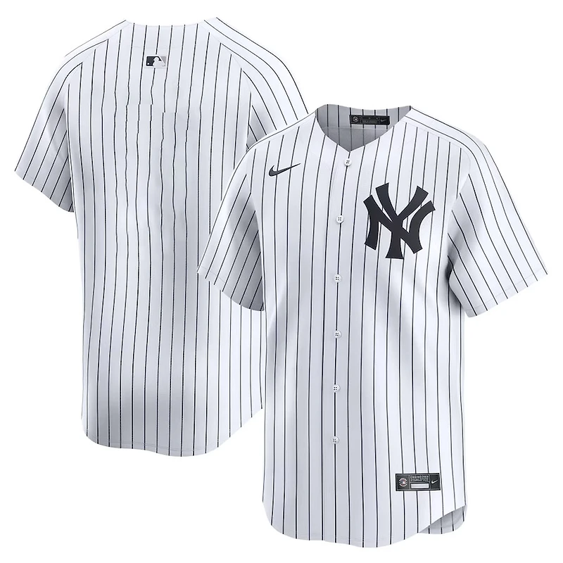 New York Yankees Blank Nike White Home Limited Player Jersey
