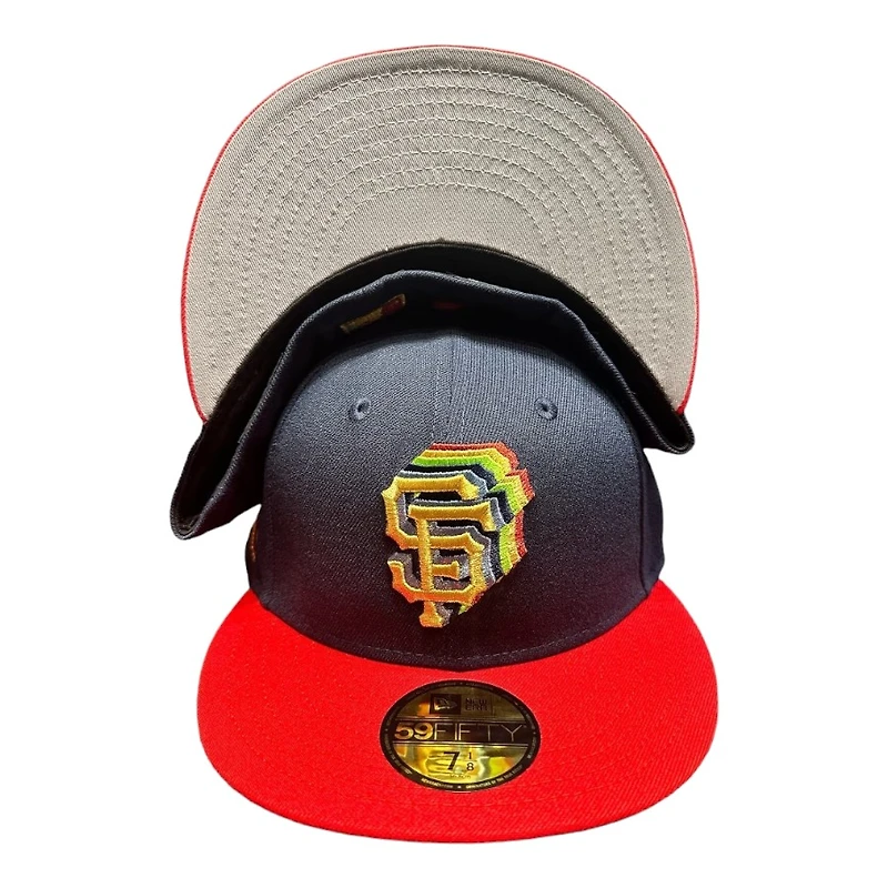 San Francisco Giants Navy and Red Cascade 2007 ASG Patch Gray UV New Era 59FIFTY Fitted Hat