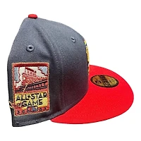 San Francisco Giants Navy and Red Cascade 2007 ASG Patch Gray UV New Era 59FIFTY Fitted Hat