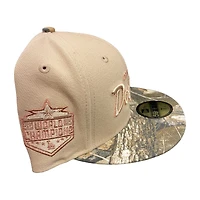 Los Angeles Dodgers Camel Realtree 2020 World Champs Patch Green UV New Era 59FIFTY Fitted Hat
