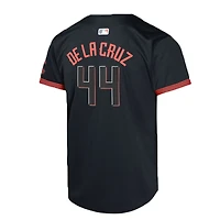 Youth Cincinnati Reds Elly De La Cruz Black Nike City Connect Limited Player Jersey