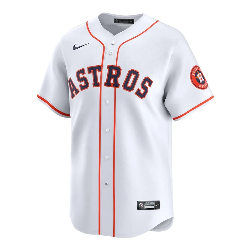Houston Astros White Home Blank Nike Limited Jersey