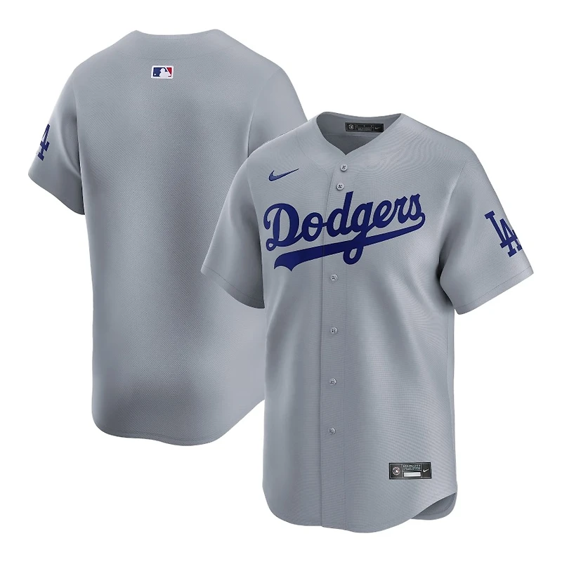 Los Angeles Dodgers Gray Alternate Blank Nike Limited Jersey