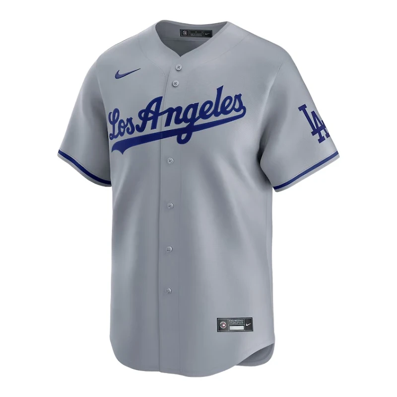 Los Angeles Dodgers Gray Away Blank Nike Limited Jersey
