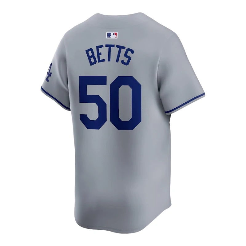 Los Angeles Dodgers Mookie Betts Gray Away Nike Limited Player Jersey