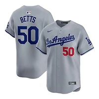 Los Angeles Dodgers Mookie Betts Gray Away Nike Limited Player Jersey