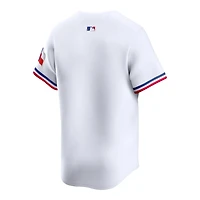 Texas Rangers White Home Blank Nike Limited Jersey