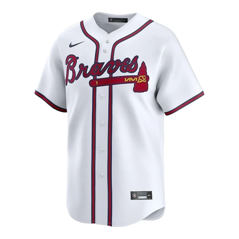 Atlanta Braves White Home Blank Nike Limited Jersey