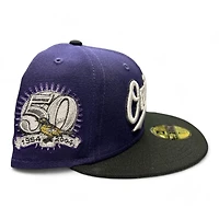 Baltimore Orioles Two Tone Inc Overdose Awareness 50th Anni Patch Pink UV New Era 59FIFTY Fitted Hat