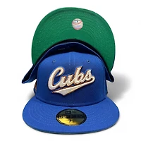 Chicago Cubs Royal Blue Inc Child Abuse Awareness Wrigley Field Patch Green UV New Era 59FIFTY Fitted Hat