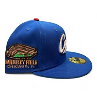 Chicago Cubs Royal Blue Inc Child Abuse Awareness Wrigley Field Patch Green UV New Era 59FIFTY Fitted Hat