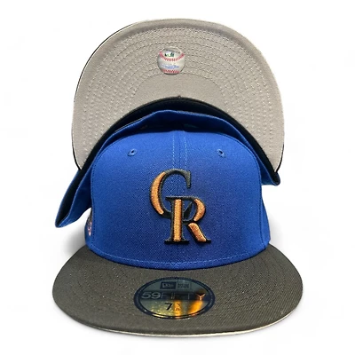 Colorado Rockies Two Tone Inc Bullying Awareness 1998 ASG Patch Gray UV New Era 59FIFTY Fitted Hat