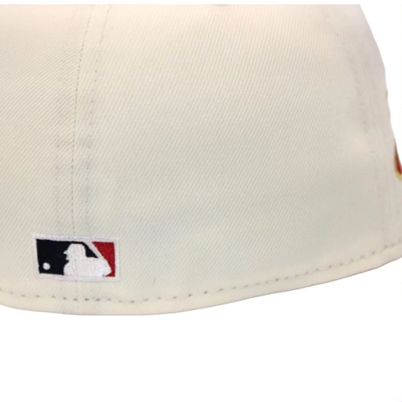 Milwaukee Brewers Cream and Maroon "Kat The Hat Pack" 2002 All Star Game Patch Green UV New Era 59Fifty Fitted