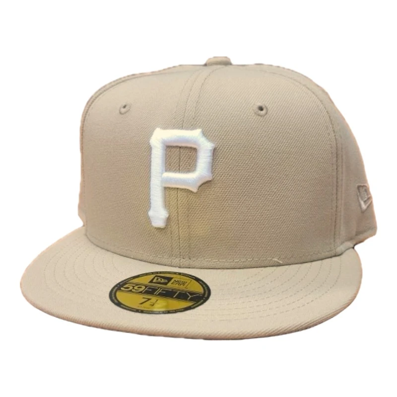 Pittsburgh Pirates Camel Brown White Basic Gray UV New Era 59FIFTY Fitted Hat