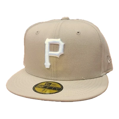 Pittsburgh Pirates Camel Brown White Basic Gray UV New Era 59FIFTY Fitted Hat