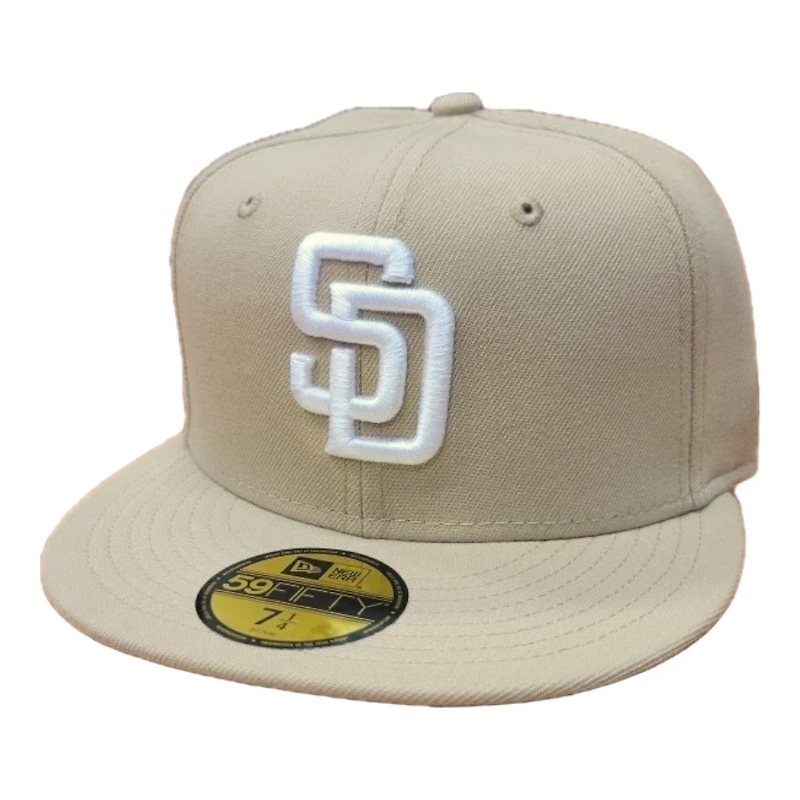 San Diego Padres Camel Brown White Basic Gray UV New Era 59FIFTY Fitted Hat
