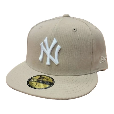 New York Yankees Camel Brown White Basic Gray UV Era 59FIFTY Fitted Hat