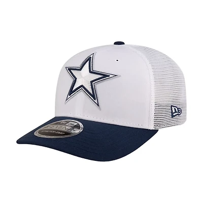 Dallas Cowboys White and Navy 2024 NFL Training Camp 9SEVENTY Trucker Hat