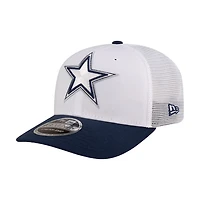 Dallas Cowboys White and Navy 2024 NFL Training Camp 9SEVENTY Trucker Hat