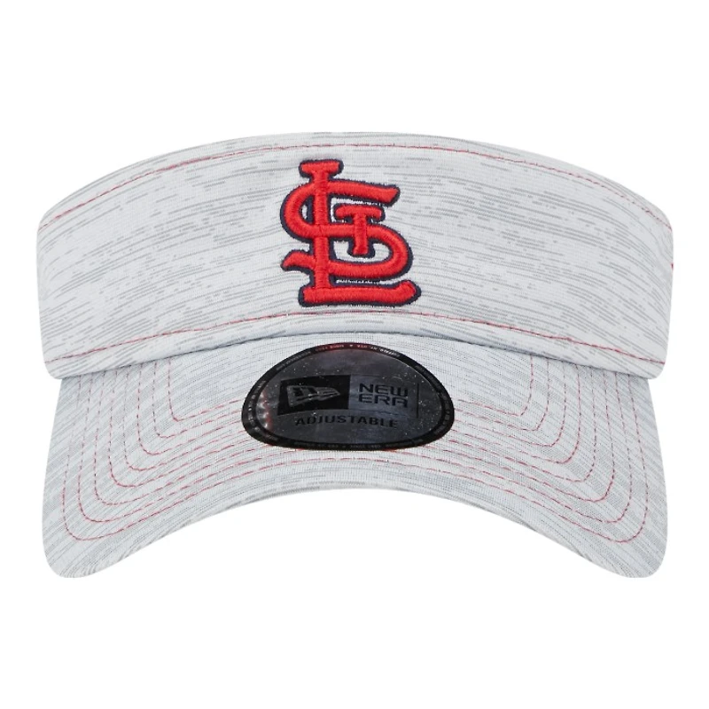 St. Louis Cardinals STL Logo Gray New Era Visor Hat