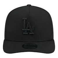 Los Angeles Dodgers Black on Black Gray UV New Era 9FIFTY A-Frame Snapback Hat