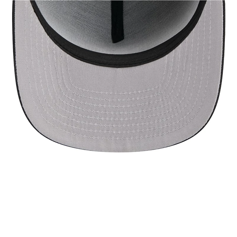 Los Angeles Dodgers Black on Black Gray UV New Era 9FIFTY A-Frame Snapback Hat